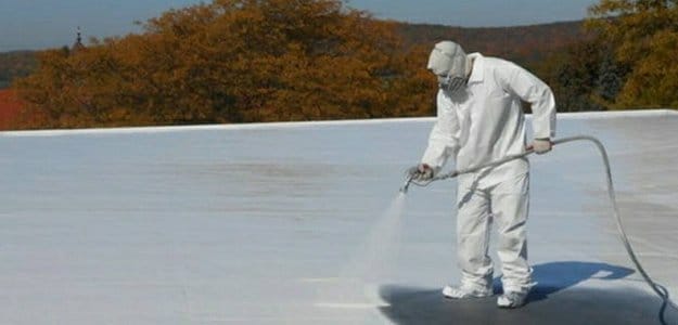 Rubber Roof Coating application in Houston, TX
