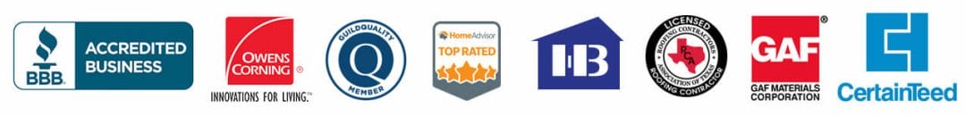 Houston's BBB Accredited, Owens Corning, GAF and Certainteed certified