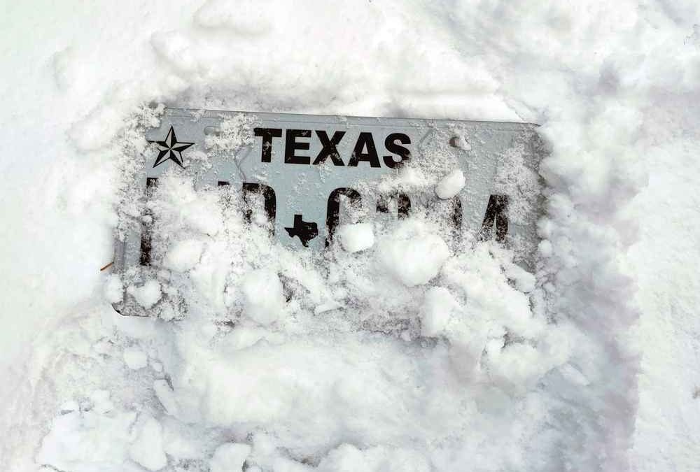 Snowstorm in Texas