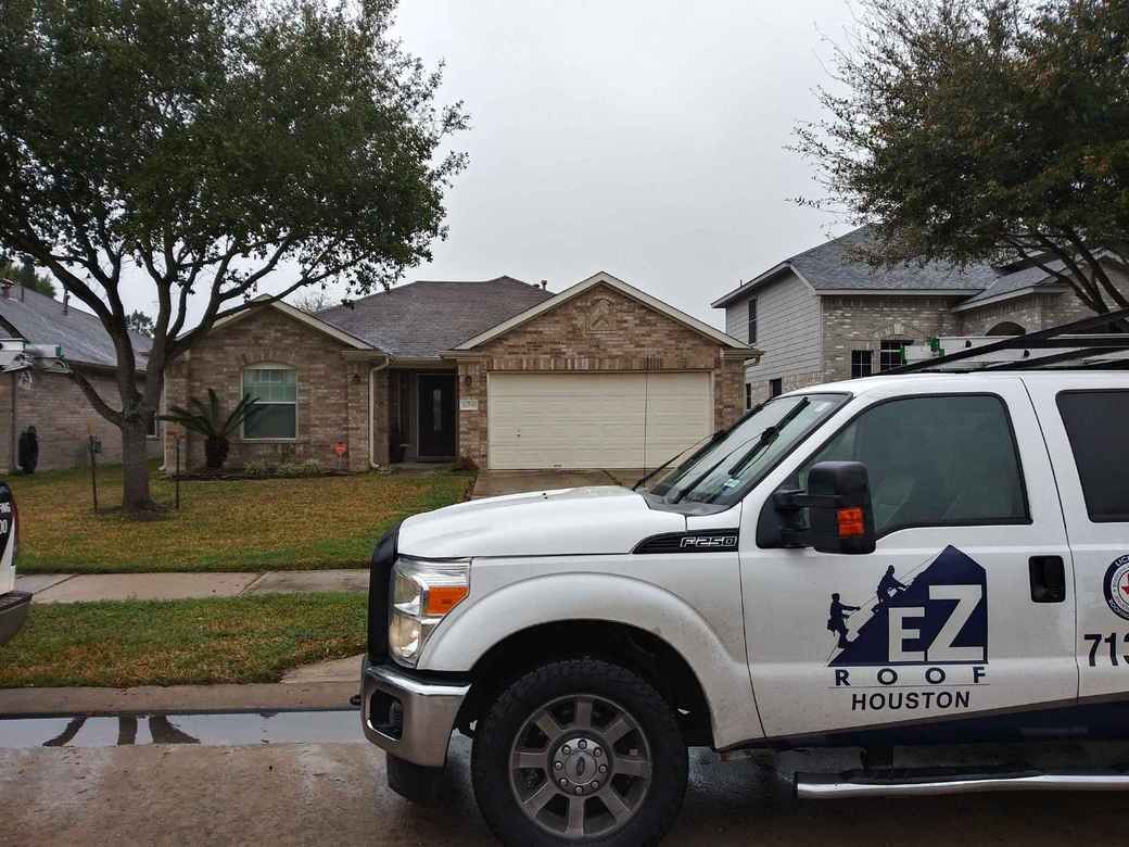 EZ Roof and Construction Company Truck Houston, TX